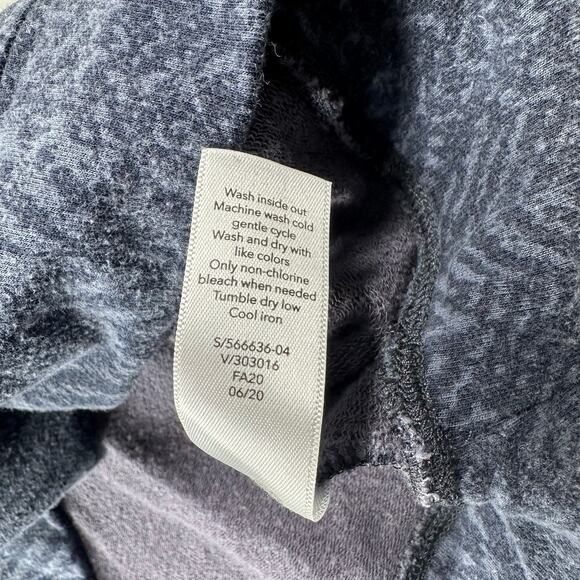 Athleta Sweatshirt Womens Small Navy Blue Studio to Street Splatter Stretch Crew - Picture 7 of 9